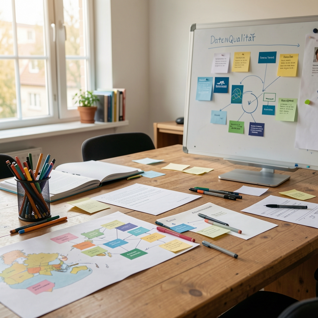 Workshop zu Datenqualität mit Karten, Stiften und einem sichtbaren Datenschutzkonzept